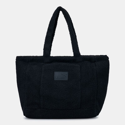 PUMA Women's Core Sherpa Tote Bag Black PUMA Women's Core Sherpa Tote Bag Black