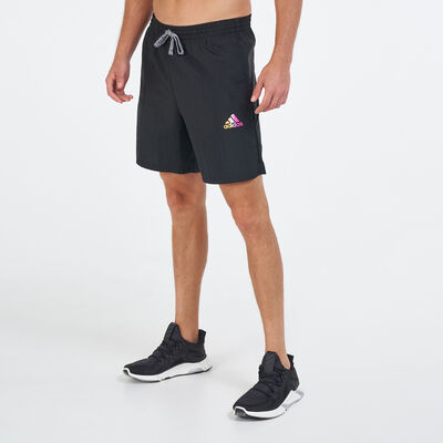 adidas Men's Essentials Gradient Logo Shorts Black
