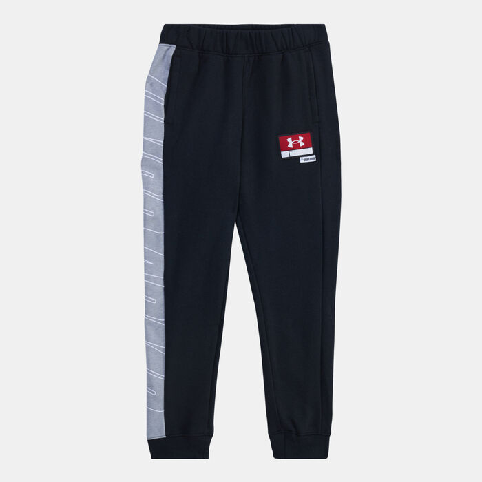 Under Armour Kids' UA Baseline Fleece Pants Black image number 0