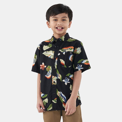 Vans Kids' Lucid Floral Print Shirt Black