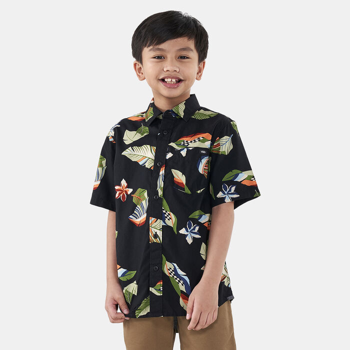 Vans Kids' Lucid Floral Print Shirt Black Vans Kids' Lucid Floral Print Shirt Black image number 0