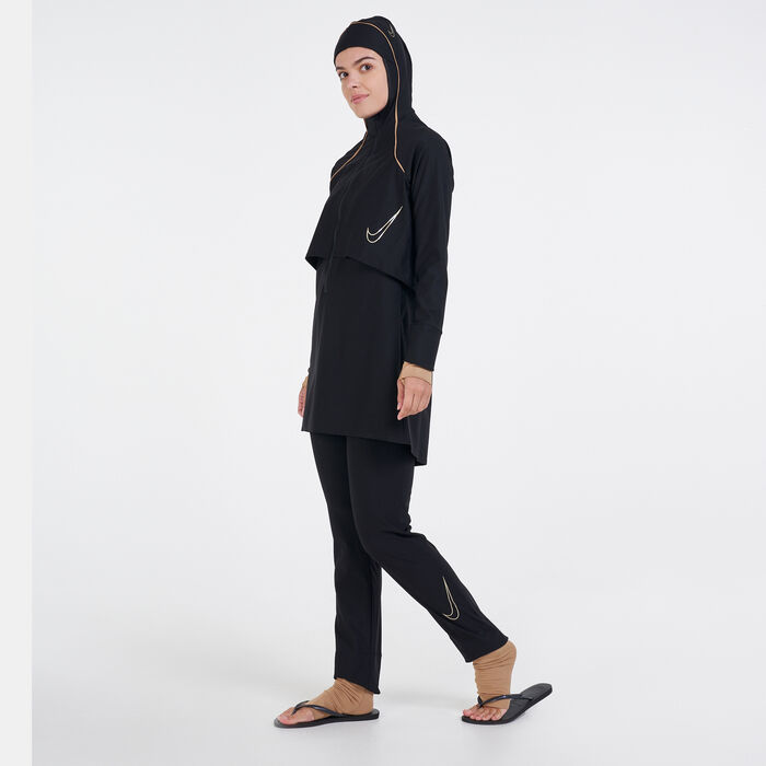 Nike Swim Women's Victory Luxe Swimming Leggings yellow image number 0