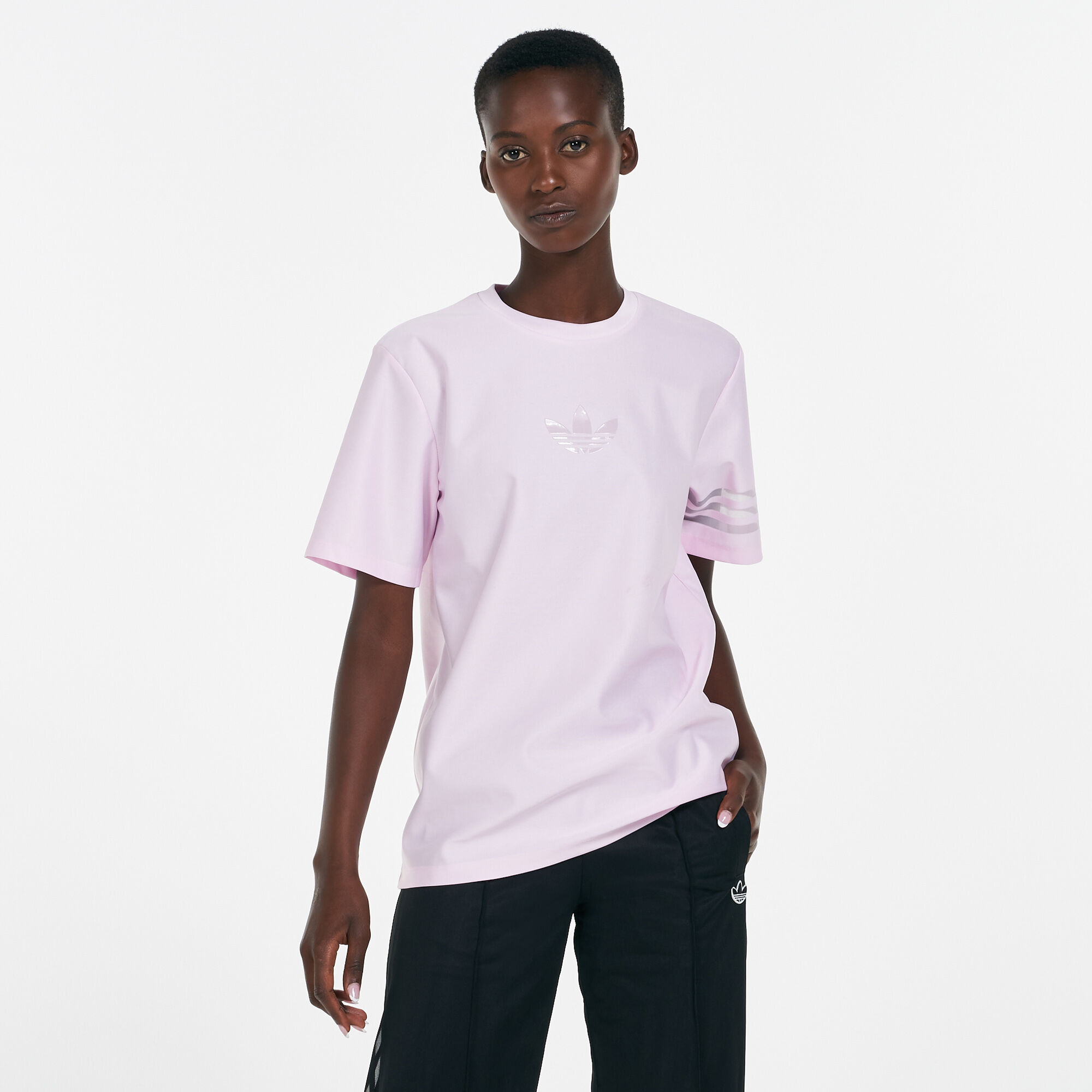 Women s Trefoil T Shirt Pink adidas Originals in Qatar SSS