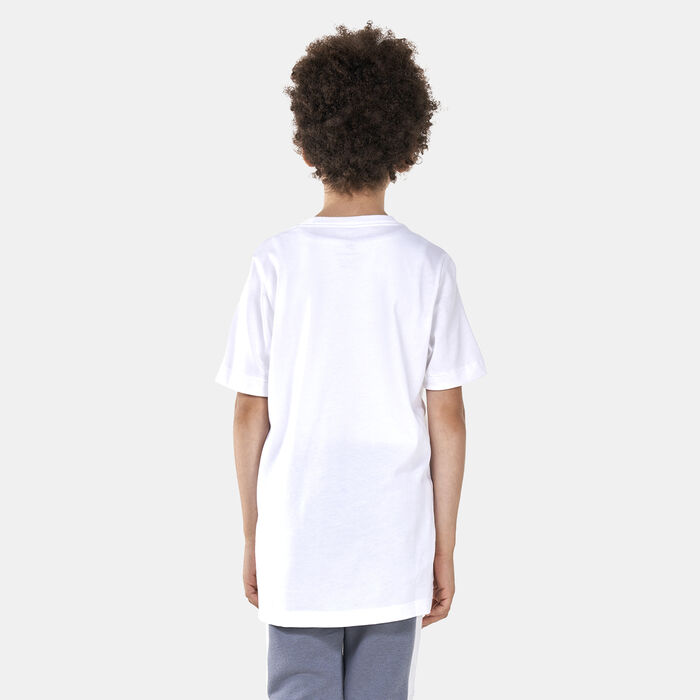 Nike Kids' Sportswear Futura Panel T-Shirt (Older Kids) White image number 1