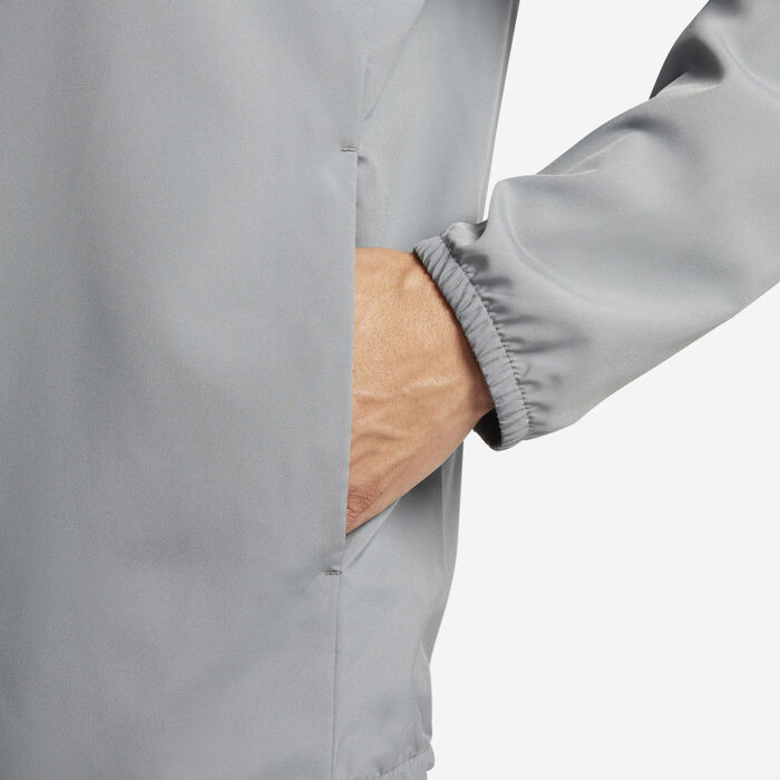 Nike Men's Form Dri-FIT Hooded Jacket Grey image number 3