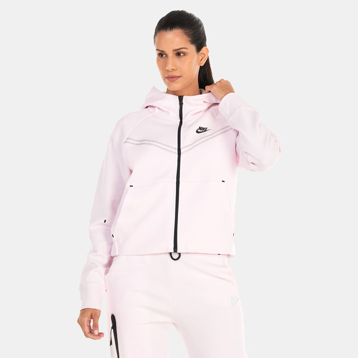 Nike Women's Sportswear Tech Fleece Windrunner Hoodie Pink Nike Women's Sportswear Tech Fleece Windrunner Hoodie Pink image number 0