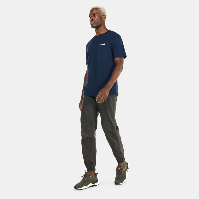 Timberland Men's Small Logo Print Logo T-Shirt Blue Timberland Men's Small Logo Print Logo T-Shirt Blue image number 2