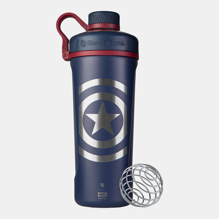 Blender Bottle Captain America Radian Insulated Stainless Steel Shaker Bottle (26Oz) Blue Blender Bottle Captain America Radian Insulated Stainless Steel Shaker Bottle (26Oz) Blue image number 0