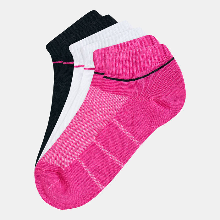 Sun and Sand Sports Women's Half-Cushioned Ankle Socks (3 Pack) - S/M Pink image number 0