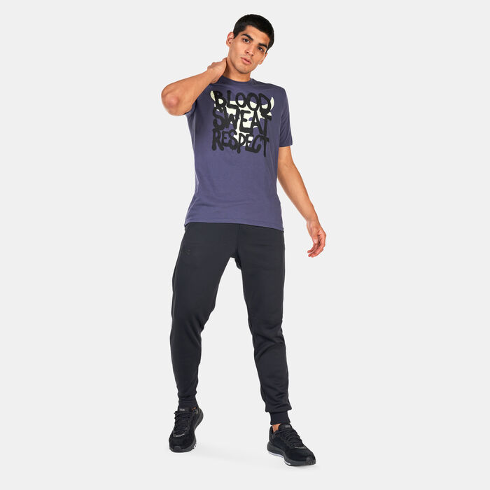 Under Armour Men's Project Rock Payoff T-Shirt Purple image number 2