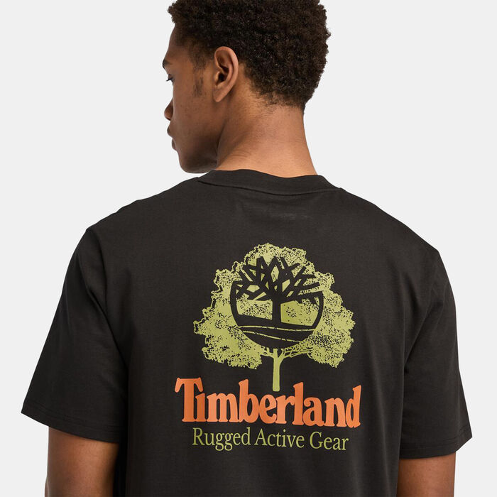 Timberland Men's Rugged Active Gear Graphic T-Shirt Black image number 3