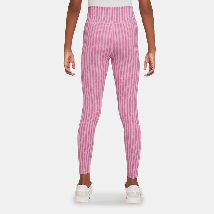 Nike Kids' One Dri-FIT Leggings (Older Kids) Pink Nike Kids' One Dri-FIT Leggings (Older Kids) Pink image number 1