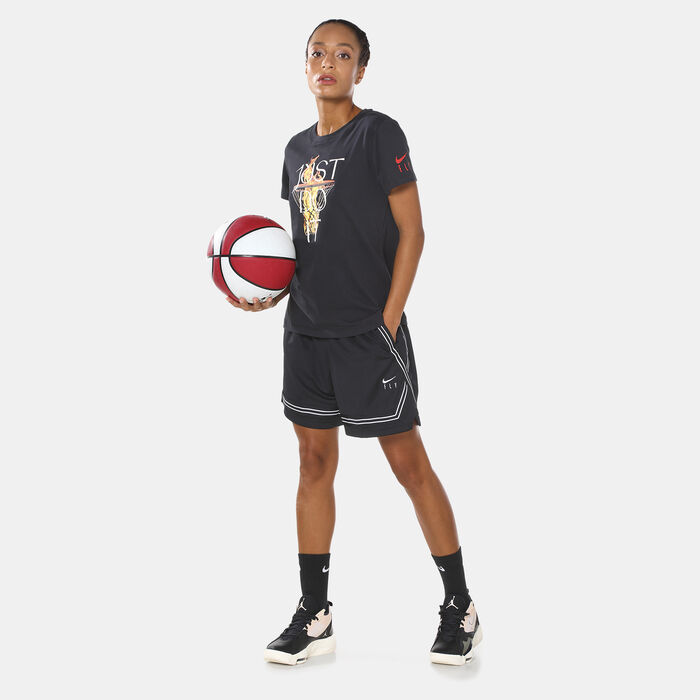 Nike Women's Dri-FIT Just Do It T-Shirt Black image number 2