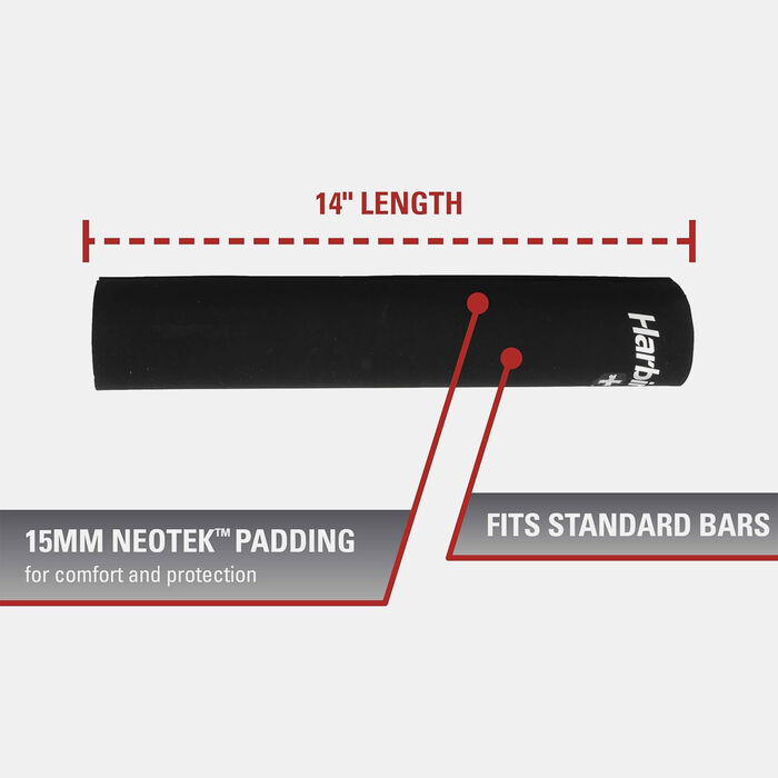 Harbinger Foam Pad for Barbell Black image number 1