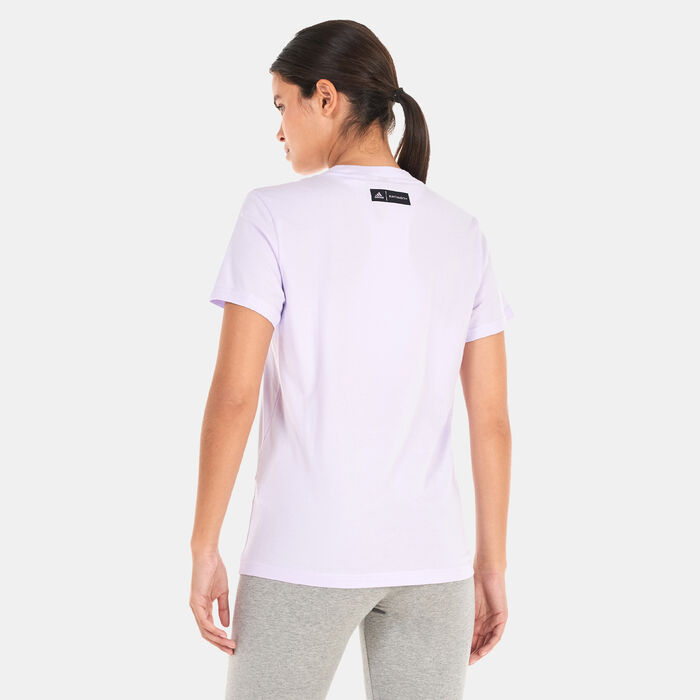 adidas Women's Marimekko Graphic T-Shirt Purple adidas Women's Marimekko Graphic T-Shirt Purple image number 1