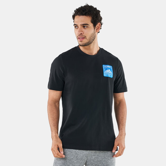 adidas Men's Terrex Patch Mountain Graphic T-Shirt Black adidas Men's Terrex Patch Mountain Graphic T-Shirt Black image number 0