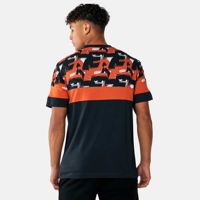 EA7 Emporio Armani Men's Train Graphic Series Print Co T-Shirt Blue EA7 Emporio Armani Men's Train Graphic Series Print Co T-Shirt Blue image number 1