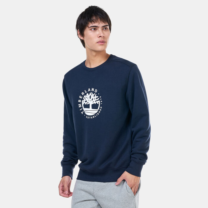 Timberland Men's Refibra™ Technology Crew Sweatshirt Blue Timberland Men's Refibra™ Technology Crew Sweatshirt Blue image number 0