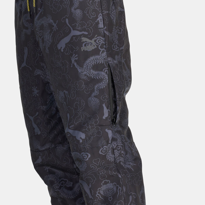 PUMA Men's x STAPLE Printed Joggers Black image number 3