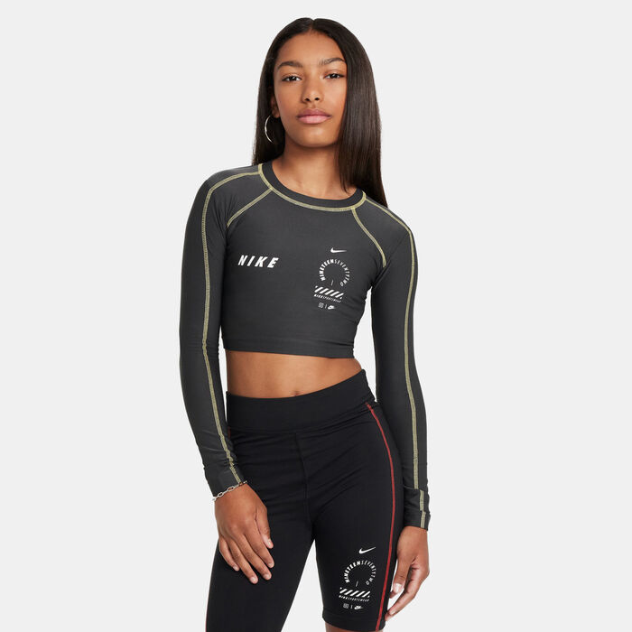 Nike Kids' Sportswear Crop Top Grey Nike Kids' Sportswear Crop Top Grey image number 0