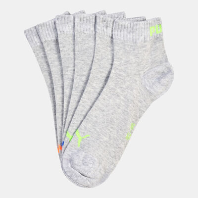 PUMA Men's Quarter Socks (3 Pack) Grey