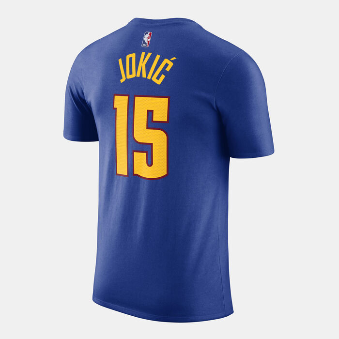 Jordan Men's NBA Denver Nuggets Nikola Jokic Statement Edition T-Shirt Blue image number 3