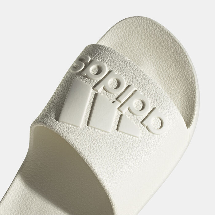 adidas Men's Adilette Aqua Slides White adidas Men's Adilette Aqua Slides White image number 4