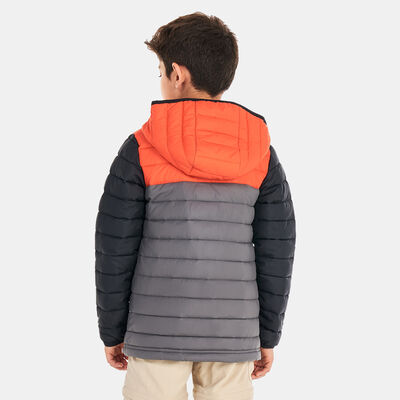 Columbia Kids' Powder Lite™ Hooded Jacket Grey Columbia Kids' Powder Lite™ Hooded Jacket Grey