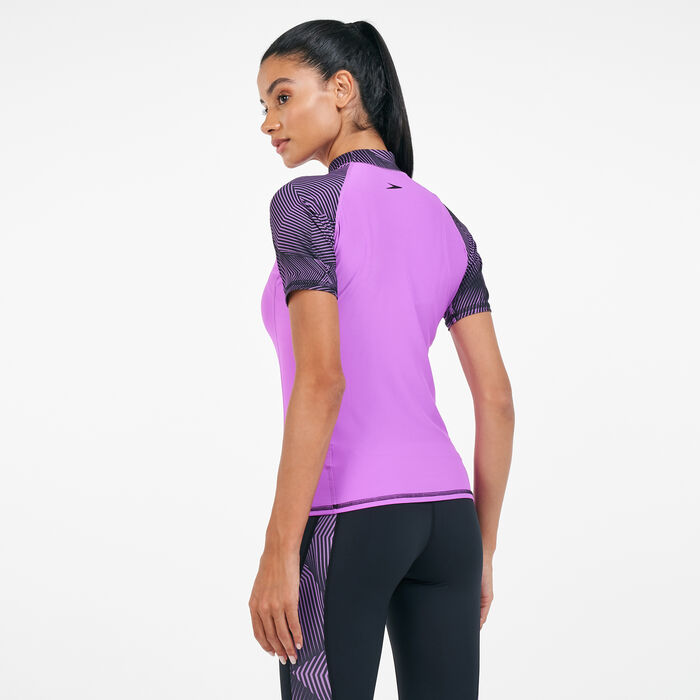 Speedo Women's Pulse Rashguard Purple Speedo Women's Pulse Rashguard Purple image number 1