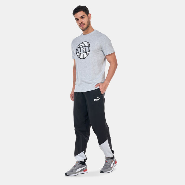 PUMA Men's POWER Colourblock Sweatpants Black PUMA Men's POWER Colourblock Sweatpants Black image number 2