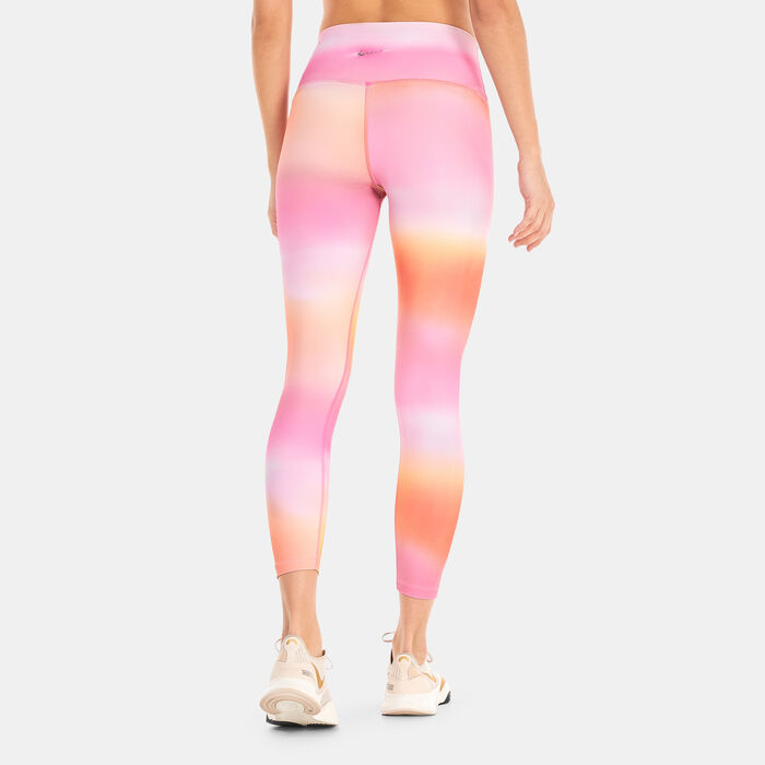 Nike Women's Dri-FIT 7/8 Leggings Pink Nike Women's Dri-FIT 7/8 Leggings Pink image number 1