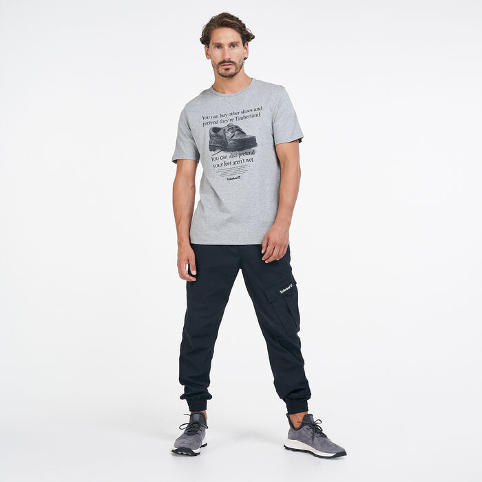 Timberland Men's Archive Front Shoe T-Shirt Grey Timberland Men's Archive Front Shoe T-Shirt Grey image number 2