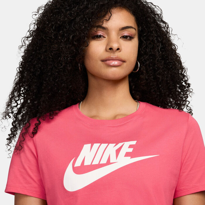 Nike Women's Sportswear Essentials Logo T-Shirt Pink Nike Women's Sportswear Essentials Logo T-Shirt Pink image number 3
