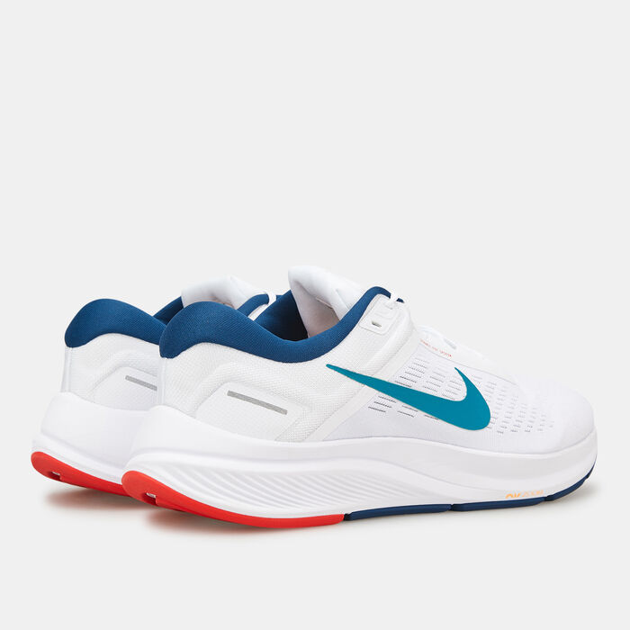 Nike Men's Air Zoom Structure 24 Running Shoe White image number 2