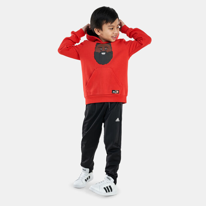 adidas Kids' Basketball Hoodie Red image number 2