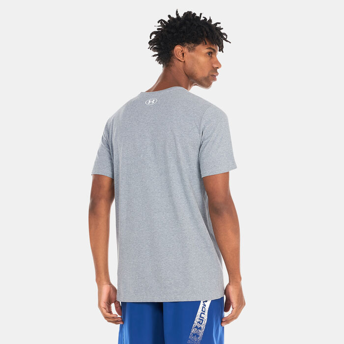 Under Armour Men's UA Camo Chest Stripe T-Shirt Grey Under Armour Men's UA Camo Chest Stripe T-Shirt Grey image number 1