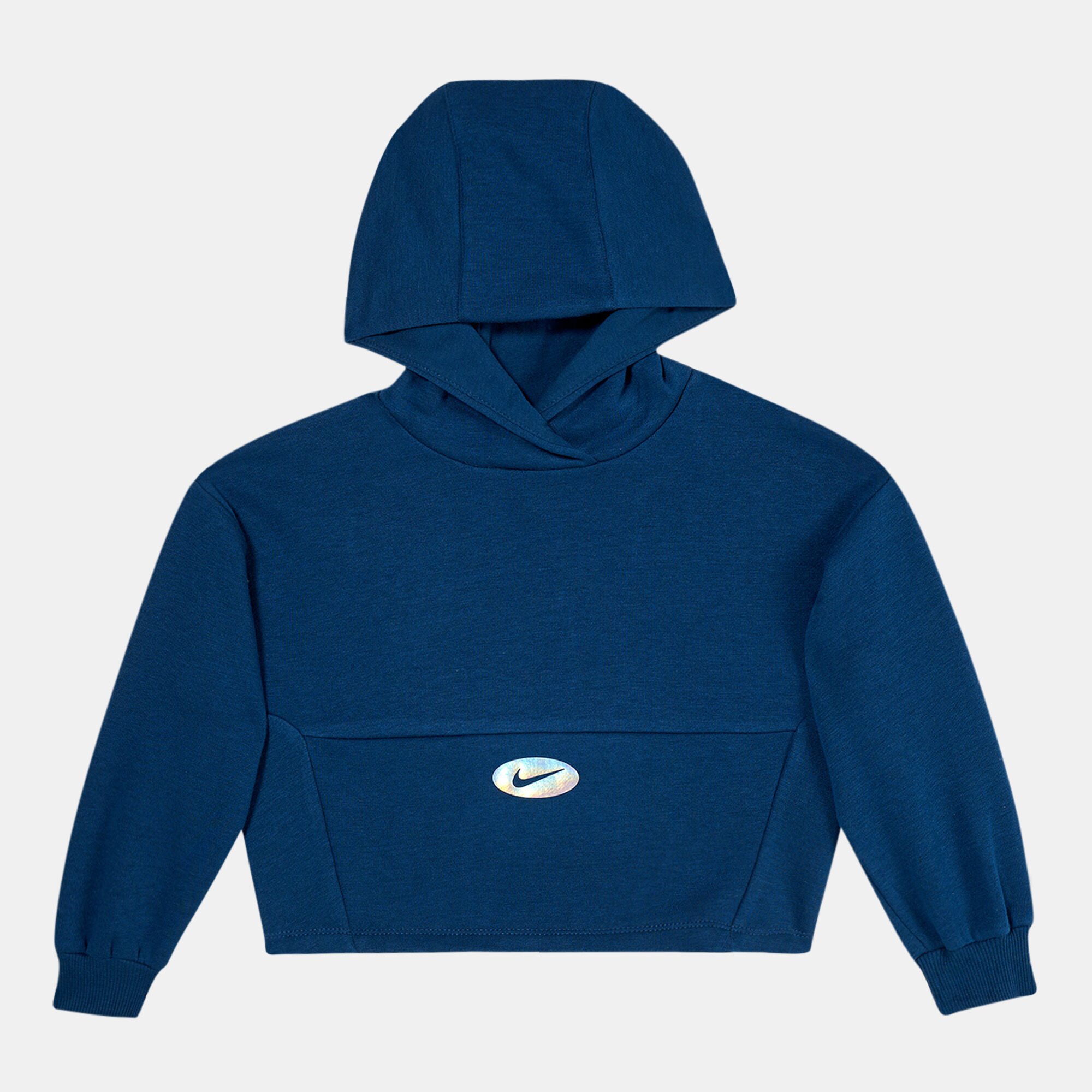 Kids Icon Clash Pullover Hoodie Baby and Toddler Blue Nike in Qatar SSS