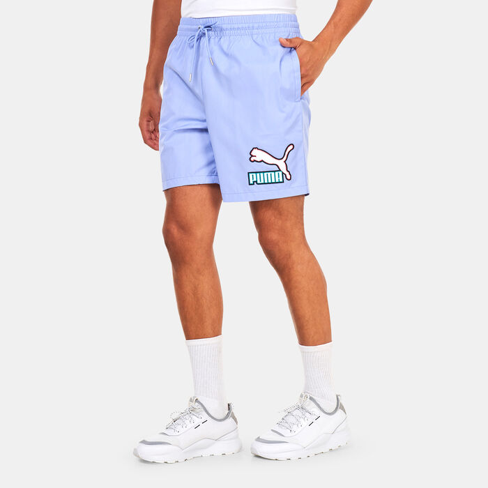 PUMA Men's Fandom Shorts Blue PUMA Men's Fandom Shorts Blue image number 0