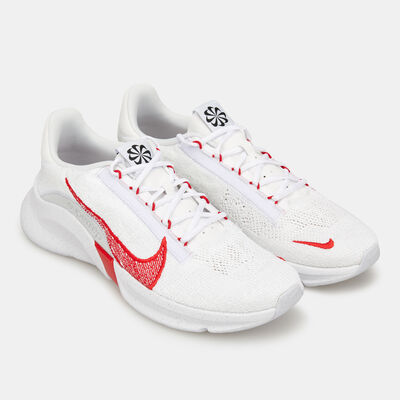 Nike Men's SuperRep Go 3 Next Nature Flyknit Training Shoes White Nike Men's SuperRep Go 3 Next Nature Flyknit Training Shoes White