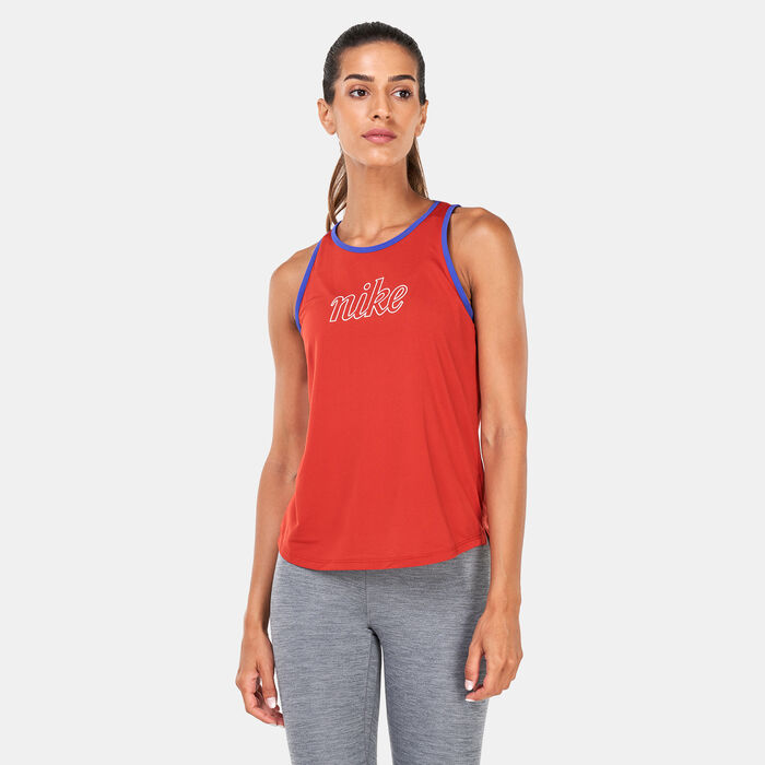 Nike Women's One Dri-FIT Tank Top Orange Nike Women's One Dri-FIT Tank Top Orange image number 0