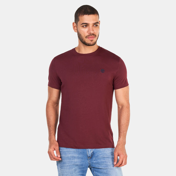 Timberland Men's Dunstan River Jersey Crew T-Shirt Red Timberland Men's Dunstan River Jersey Crew T-Shirt Red image number 0