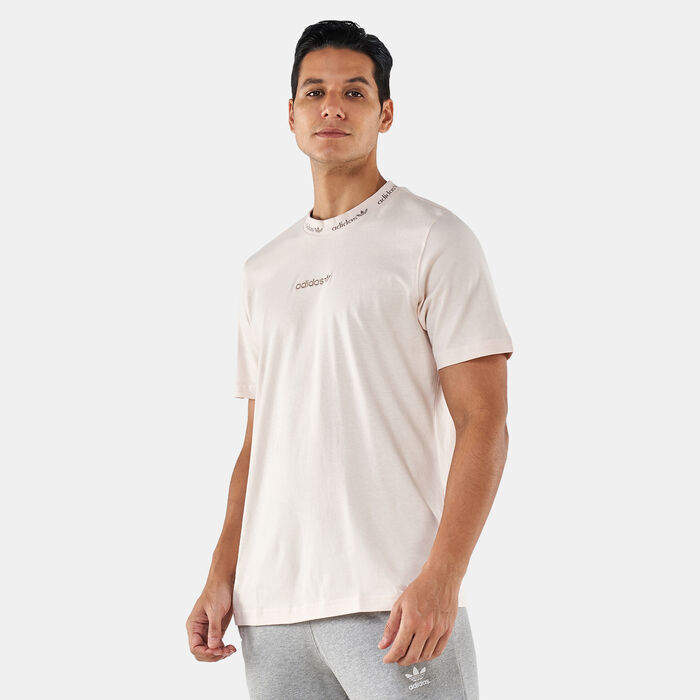 adidas Originals Men's Trefoil Linear T-Shirt Beige image number 0