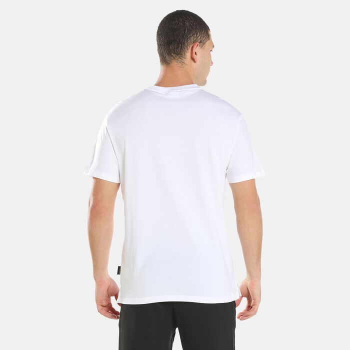 PUMA Men's King Logo T-Shirt White PUMA Men's King Logo T-Shirt White image number 1