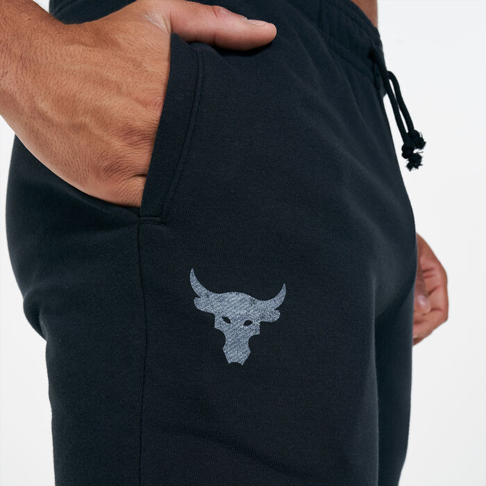 Under Armour Men's Project Rock Terry Pants Black Under Armour Men's Project Rock Terry Pants Black image number 3