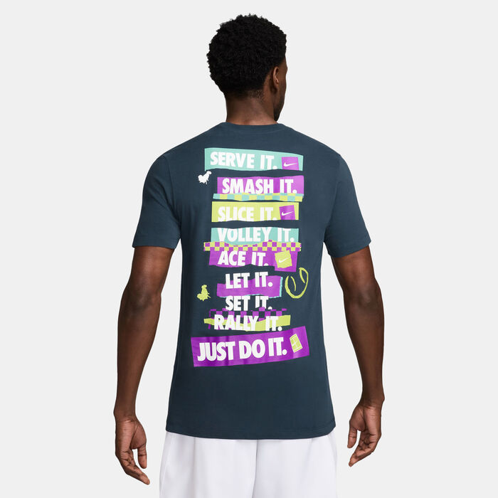 Nike Men's Court Dri-FIT Tennis T-Shirt Blue image number 1