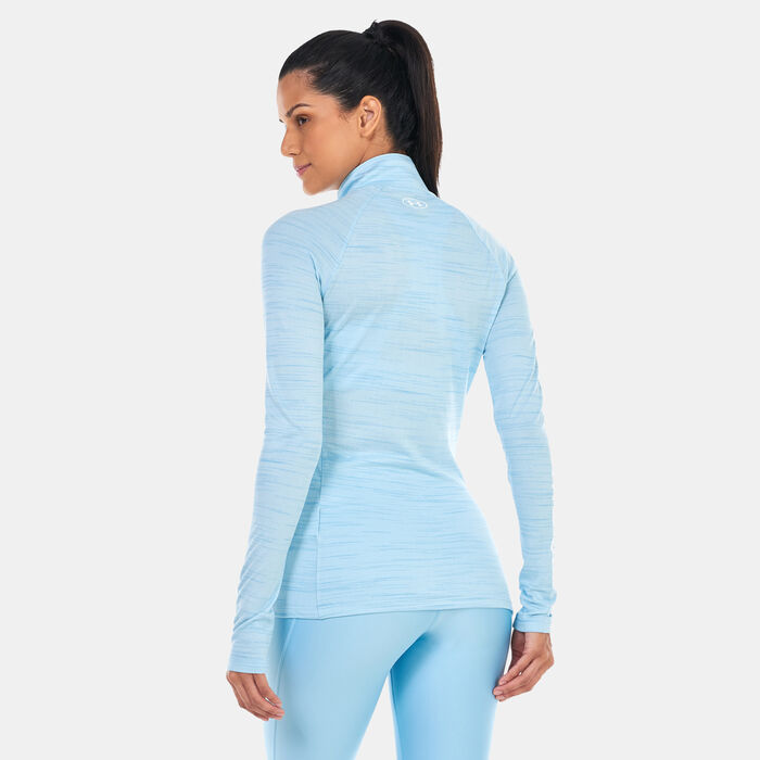 Under Armour Women's UA Tech™ Evolved Core ½ Zip Training Top Blue Under Armour Women's UA Tech™ Evolved Core ½ Zip Training Top Blue image number 1