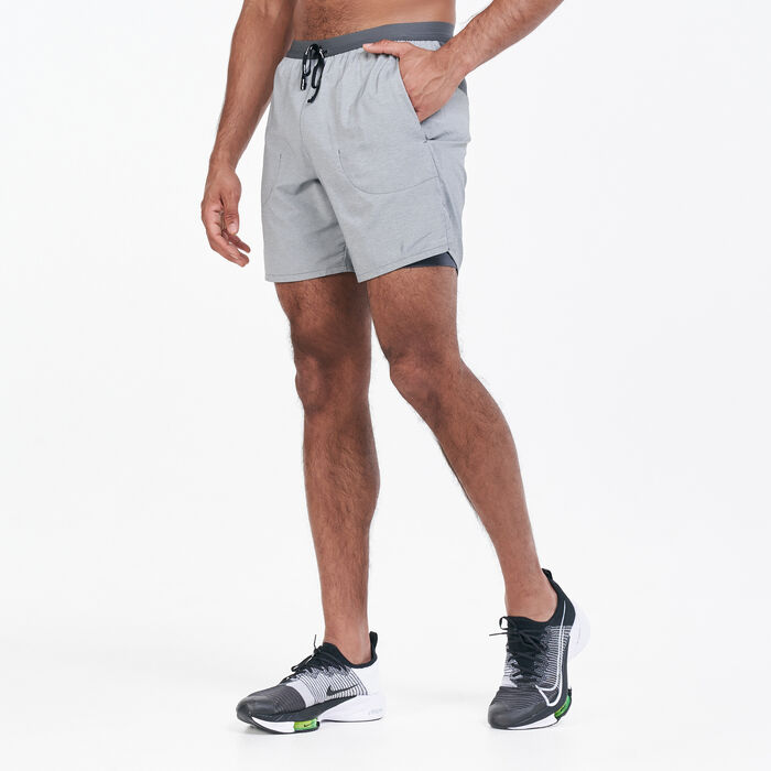 Nike Men's Running 2-in-1 Flex Stride 7 Inch Shorts Grey Nike Men's Running 2-in-1 Flex Stride 7 Inch Shorts Grey image number 0