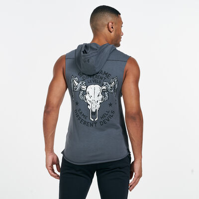 Under Armour Men's Project Rock Terry Snake Hoodie Grey