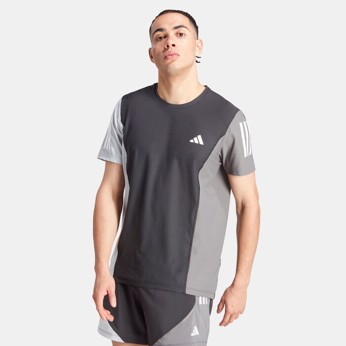 adidas Men's Own The Run Colorblock T-Shirt Black adidas Men's Own The Run Colorblock T-Shirt Black image number 0