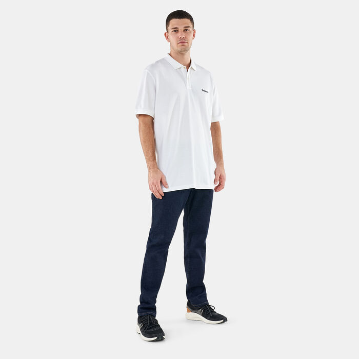 Timberland Men's Small Logo Polo Shirt White image number 2